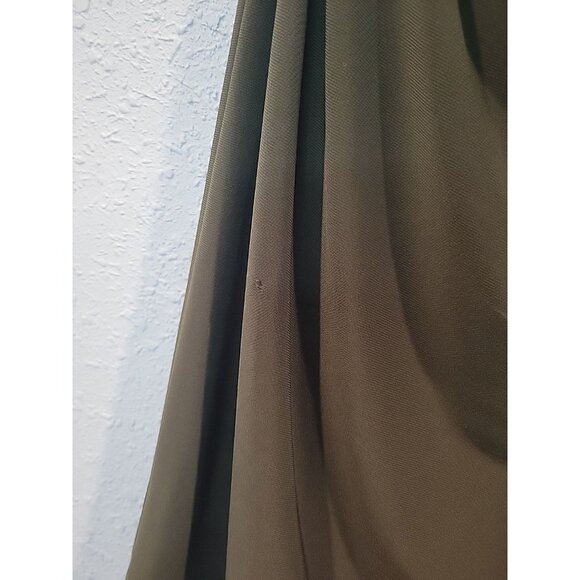 Ralph Lauren 4 Olive‎ Green Rouched Sleeveless Sheath Dress Women’s 4 Small - Picture 6 of 6